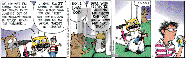 Get Fuzzy on Monday October 7, 2013 Comic Strip