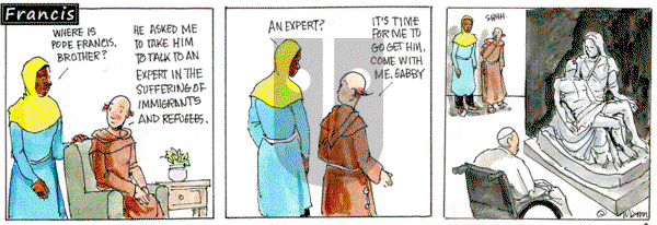 Francis on Monday February 3, 2025 Comic Strip