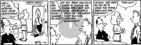 Luann on Monday July 29, 1991 Comic Strip