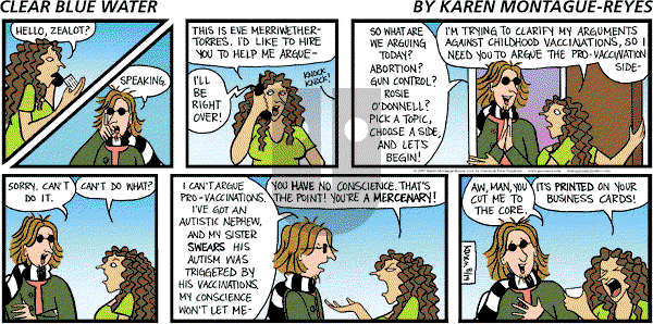 Clear Blue Water on Sunday August 19, 2007 Comic Strip