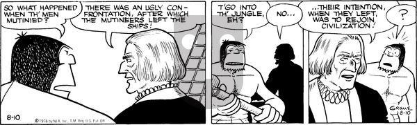 Alley Oop on Tuesday August 10, 1976 Comic Strip