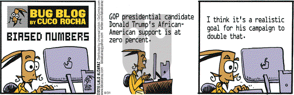 La Cucaracha on Wednesday August 31, 2016 Comic Strip