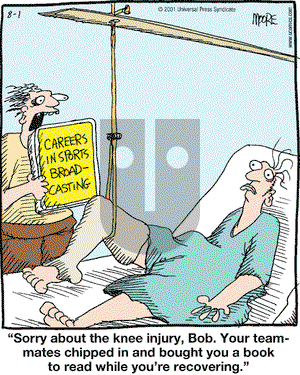 In the Bleachers on Wednesday August 1, 2001 Comic Strip