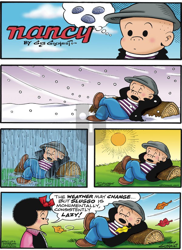 Nancy on Sunday March 26, 2017 Comic Strip