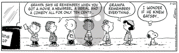 Peanuts on Thursday January 21, 1999 Comic Strip