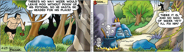 Alley Oop on Saturday April 23, 2016 Comic Strip