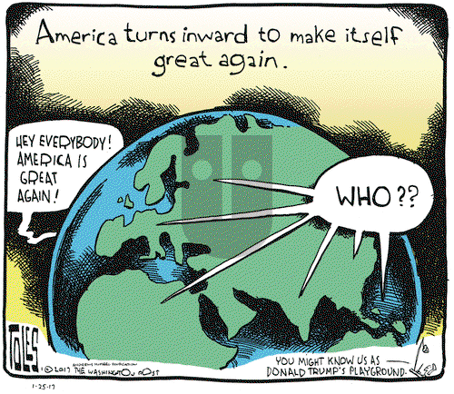 Tom Toles on Wednesday January 25, 2017 Comic Strip