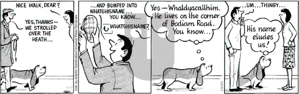 Fred Basset on Tuesday November 21, 2006 Comic Strip