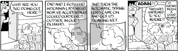 Drabble on Saturday July 28, 2001 Comic Strip