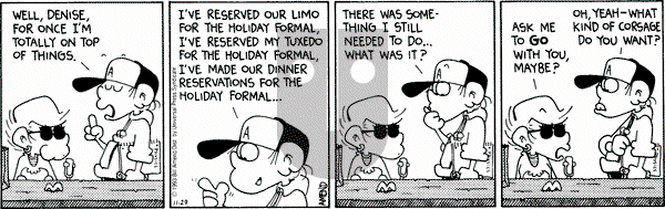 FoxTrot on Monday November 29, 1993 Comic Strip