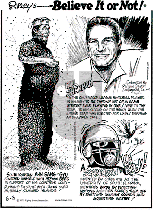 Ripley's Believe It or Not on Saturday June 3, 2006 Comic Strip