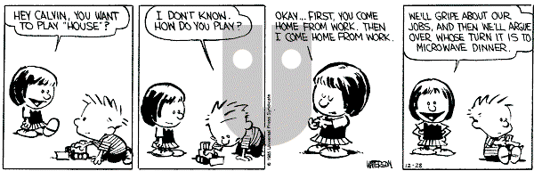 Calvin and Hobbes - Saturday December 28, 1985 Comic Strip