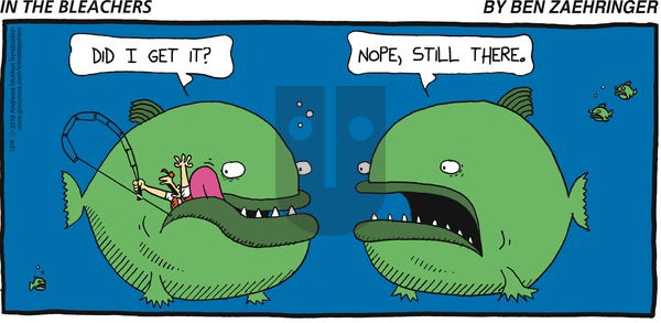 In the Bleachers on Sunday December 8, 2019 Comic Strip