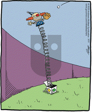 In the Bleachers on Tuesday March 31, 2020 Comic Strip
