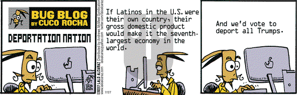 La Cucaracha on Thursday July 27, 2017 Comic Strip