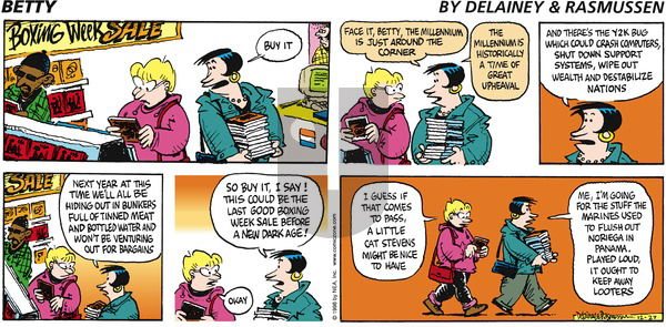 Betty on Sunday December 27, 1998 Comic Strip