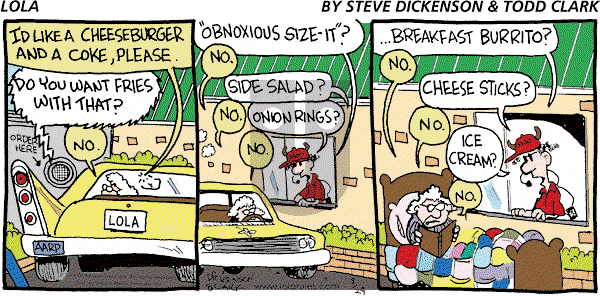 Lola on Sunday August 29, 2004 Comic Strip