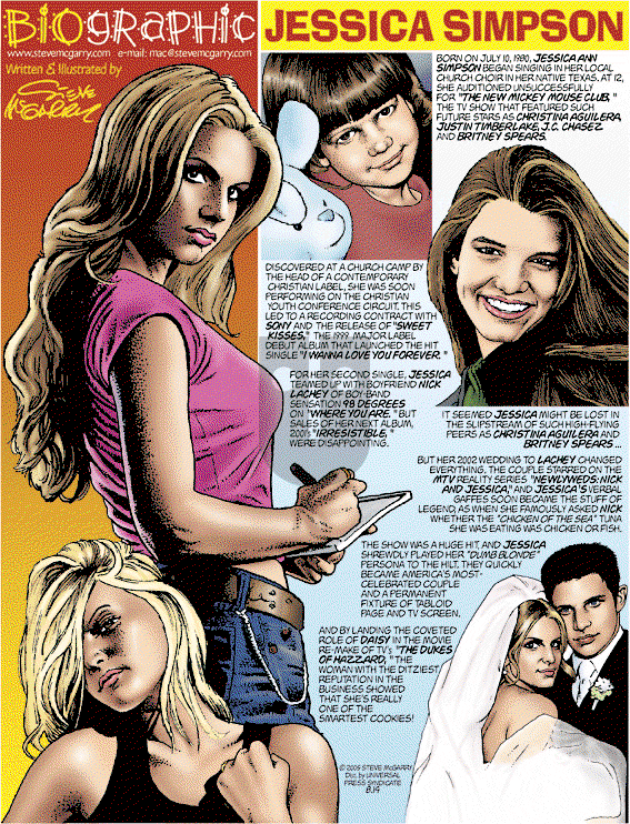Biographic on Sunday August 14, 2005 Comic Strip