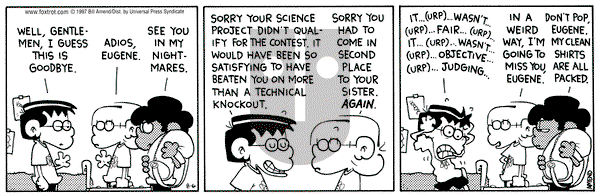 FoxTrot - Wednesday August 6, 1997 Comic Strip