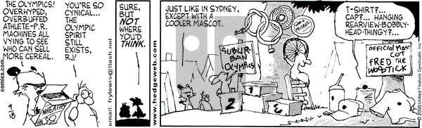 Over the Hedge on Monday September 18, 2000 Comic Strip