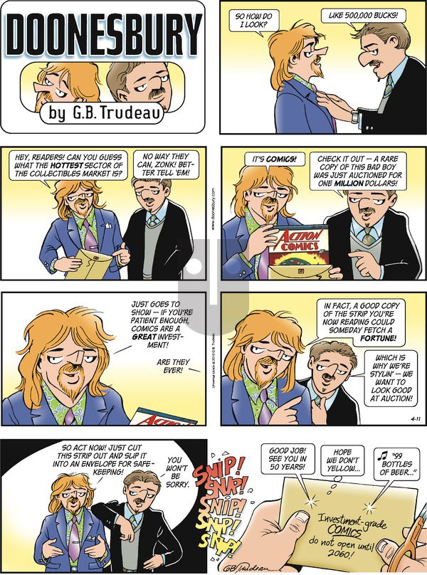 Doonesbury on Sunday April 11, 2010 Comic Strip