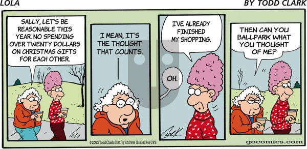 Lola on Sunday December 7, 2025 Comic Strip