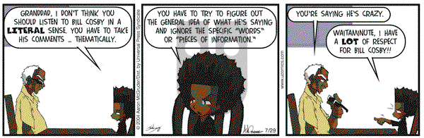 The Boondocks - Thursday July 29, 2004 Comic Strip