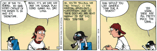 Get Fuzzy on Friday October 14, 2005 Comic Strip