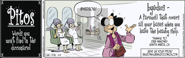 Baldo on Monday February 8, 2016 Comic Strip