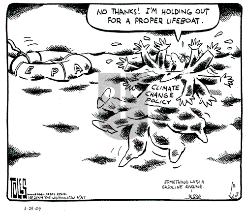 Tom Toles on Wednesday March 25, 2009 Comic Strip