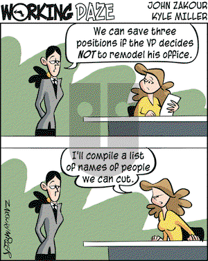 Working Daze - Tuesday October 12, 2004 Comic Strip