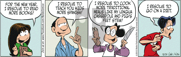 Baldo on Monday December 31, 2012 Comic Strip