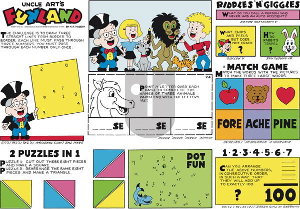 Uncle Art's Funland on Sunday February 4, 2024 Comic Strip