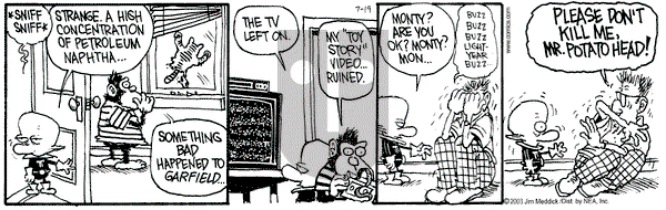 Monty on Saturday July 19, 2003 Comic Strip