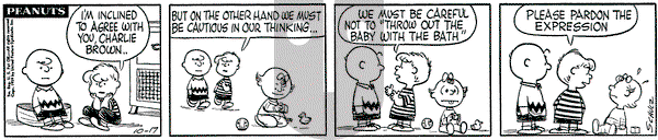 Peanuts on Saturday October 17, 1959 Comic Strip