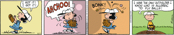 Peanuts - Monday August 11, 2014 Comic Strip