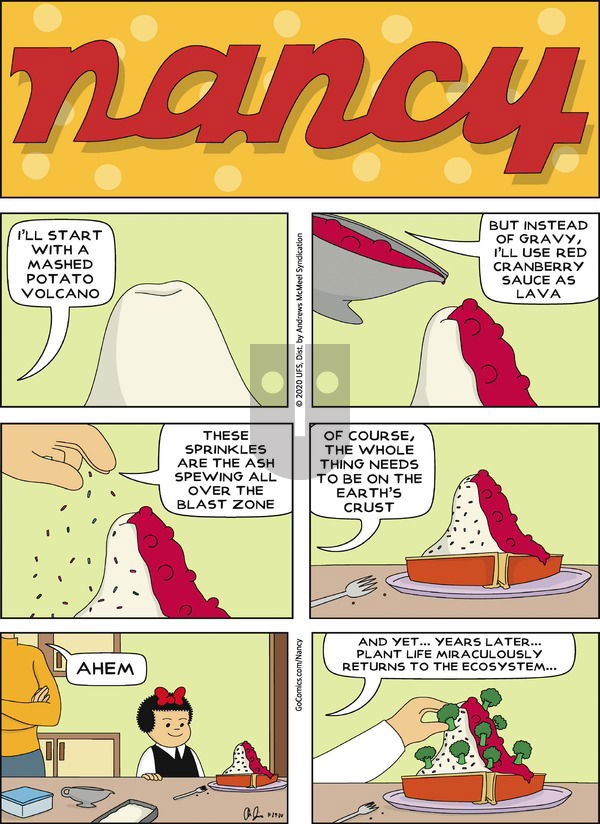 Nancy on Sunday November 29, 2020 Comic Strip