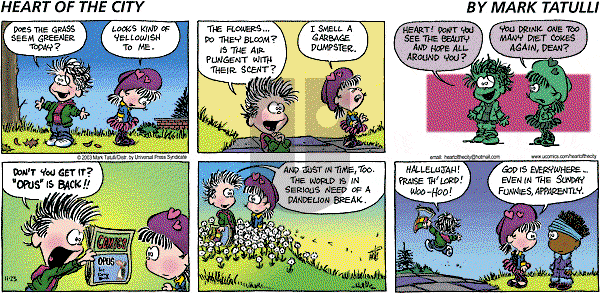 Heart of the City on Sunday November 23, 2003 Comic Strip