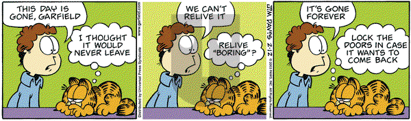Garfield on Wednesday February 12, 2003 Comic Strip