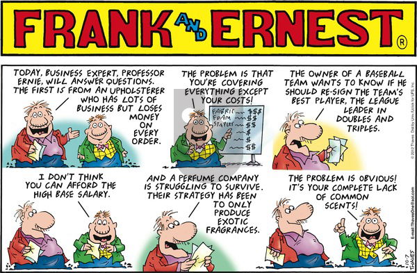 Frank and Ernest on Sunday October 7, 2012 Comic Strip