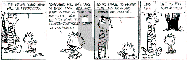 Calvin and Hobbes on Friday October 31, 2025 Comic Strip