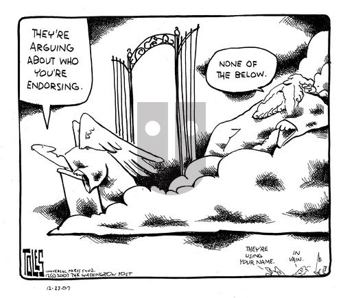 Tom Toles on Sunday December 23, 2007 Comic Strip
