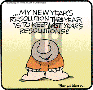 Ziggy on Monday January 16, 2012 Comic Strip