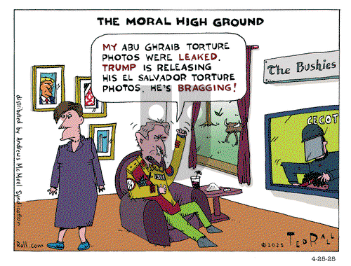Ted Rall on Friday April 25, 2025 Comic Strip