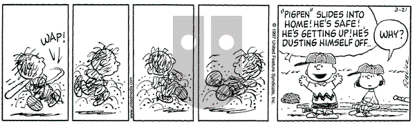 Peanuts on Friday March 21, 1997 Comic Strip