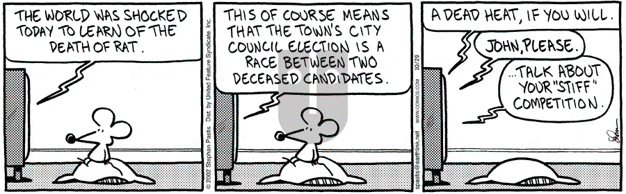 Pearls Before Swine - Tuesday October 29, 2002 Comic Strip