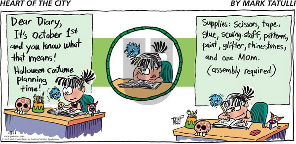 Heart of the City on Sunday October 1, 2017 Comic Strip