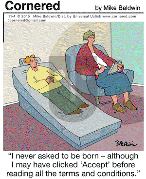 Cornered on Wednesday November 4, 2015 Comic Strip