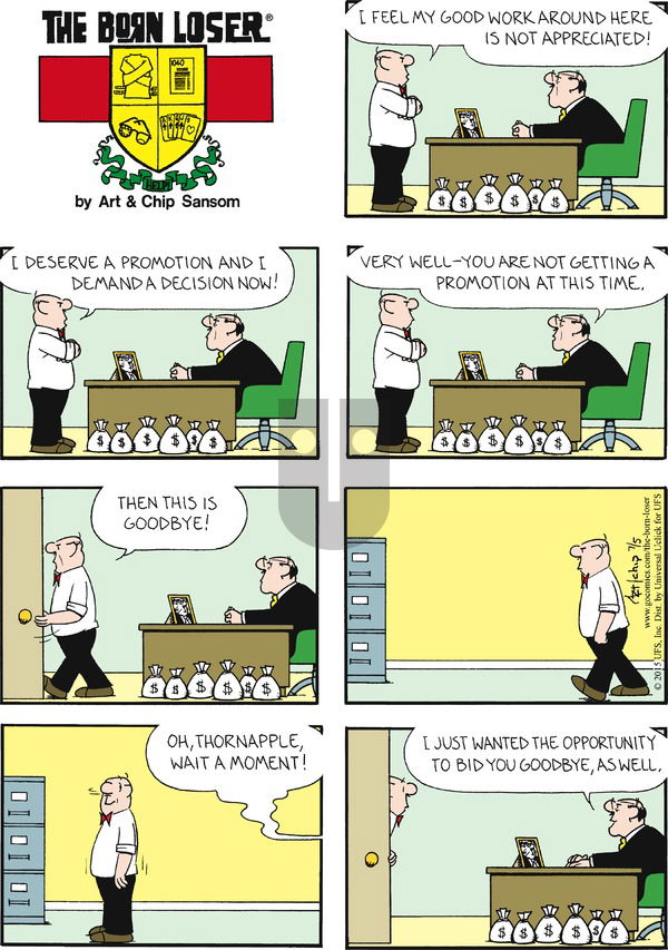 The Born Loser on Sunday July 5, 2015 Comic Strip