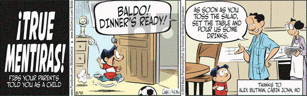 Baldo on Monday August 19, 2019 Comic Strip